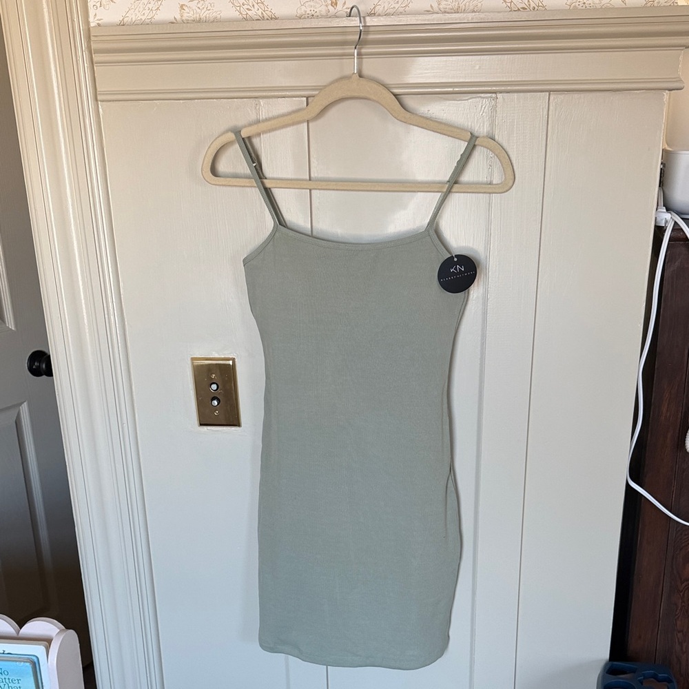 Klassy Network Brami Cami Dress Sage Green size M (NWT)